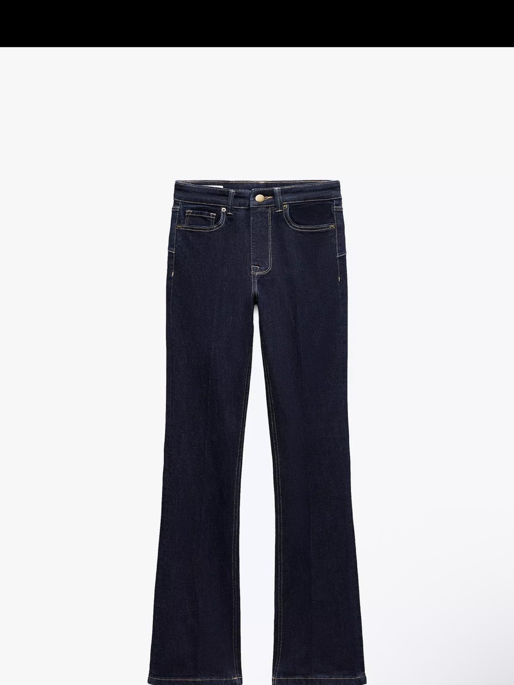 Zara low rise contour bootcut jeans